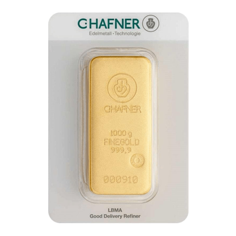 Goldbarren C. Hafner - 1 Kilo - Gussbarren