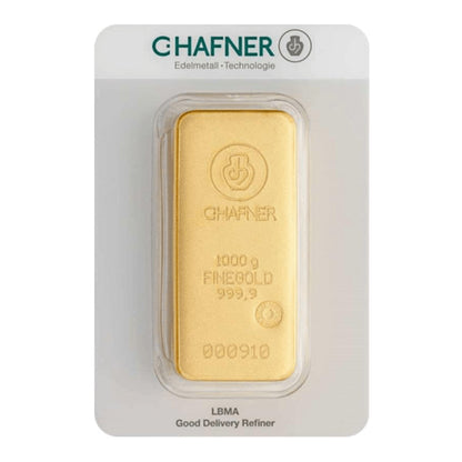 Goldbarren C. Hafner - 1 Kilo - Gussbarren