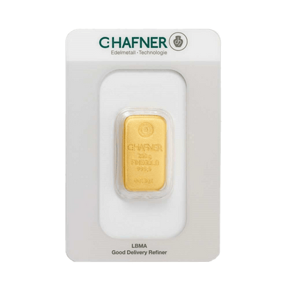 250g Gold Gussbarren C. Hafner