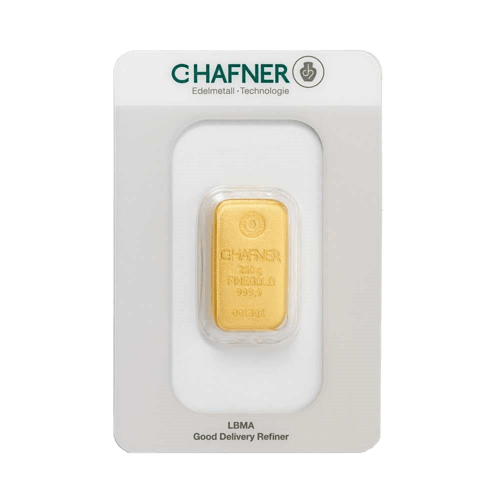 Goldbarren C. Hafner - 250 Gramm - Gussbarren