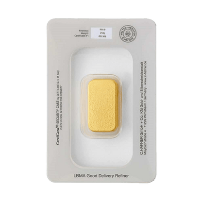 250g Gold Gussbarren C. Hafner