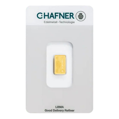 2g Gold Prägebarren C. Hafner