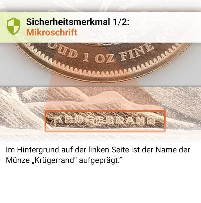 1/4 Unze Gold Krügerrand 2026 Goldmünze Rand Refinery 1/4 Unze | Glänzend Vorsorgen