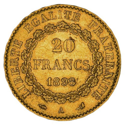 20 Francs Gold Engel diverse Jahrgänge