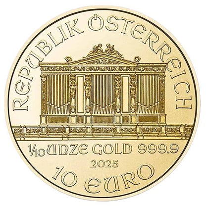 1/10 Unze Gold Wiener Philharmoniker 2025