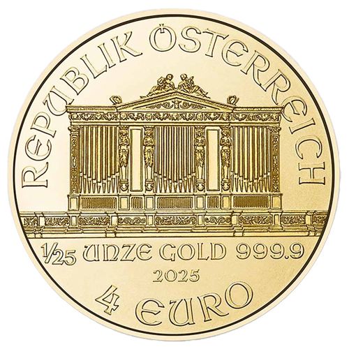 1/25 Unze Gold Wiener Philharmoniker 2025