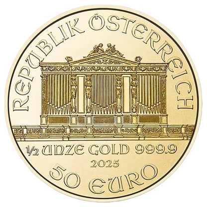 1/2 Unze Gold Wiener Philharmoniker 2025