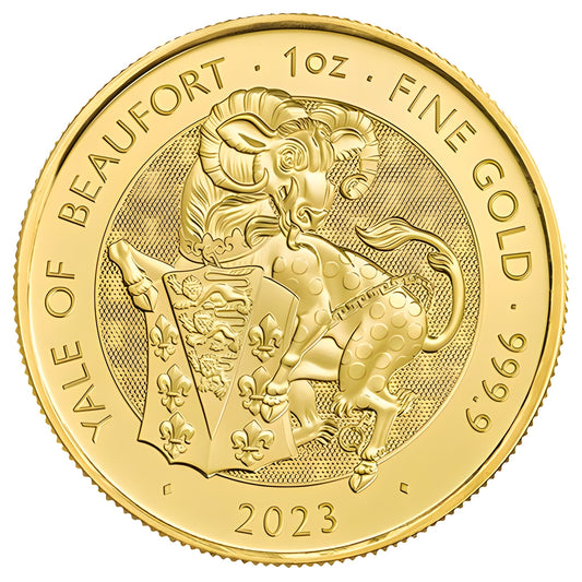 1 Unze Gold The Tudor Beasts Yale of Beaufort 2023