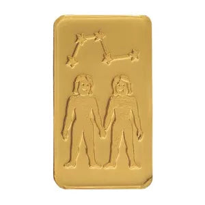 Goldbarren - Sternzeichen "Zwilling"