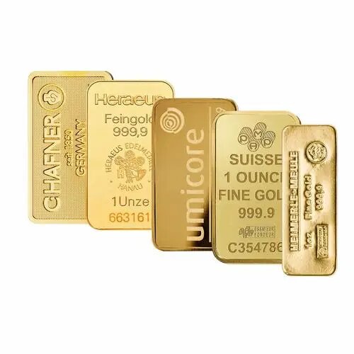 1 Unze Goldbarren diverse Hersteller
