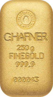 250g Gold Gussbarren C. Hafner