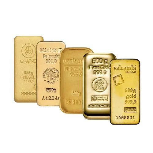 500g Goldbarren diverse Hersteller