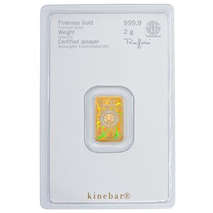 2g Gold Kinebarren Heraeus