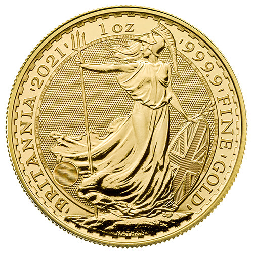 Motivseite 1 Unze Gold Britannia diverse Jahrgänge, Feingehalt 999,9/1000, Royal Mint