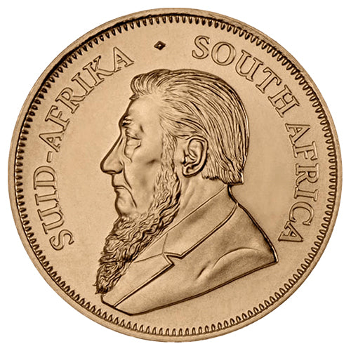 Wertseite 5 x 1 Unze Gold Krügerrand - diverse Jahrgänge, South African Mint