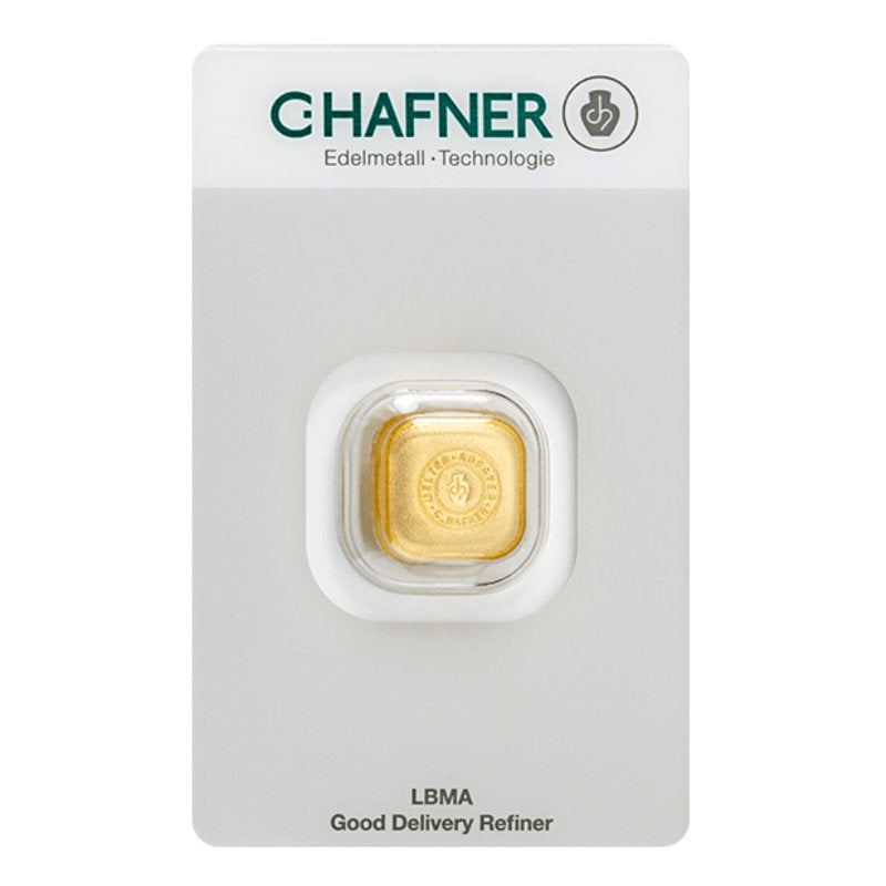 1 Unze Gold Gussbarren C. Hafner