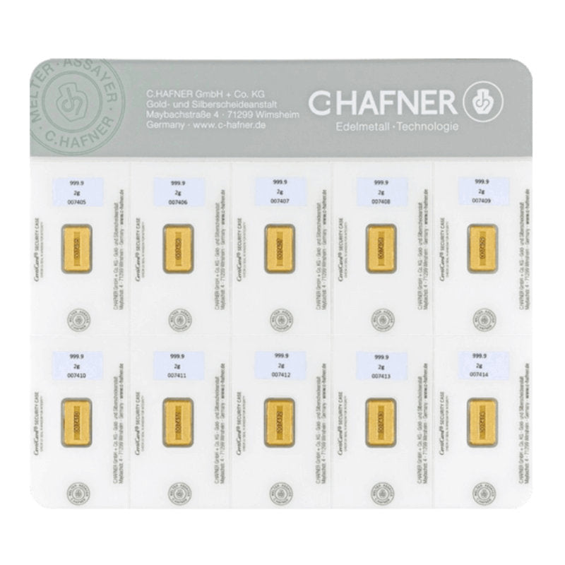10x2g Gold Smartback C. Hafner