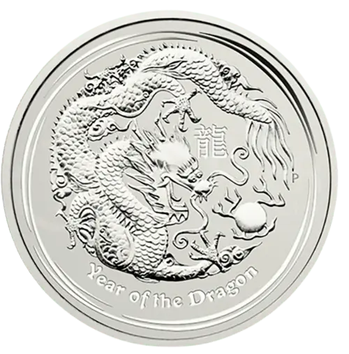 1 Kilo Silber Lunar II Drache 2012 differenzbesteuert