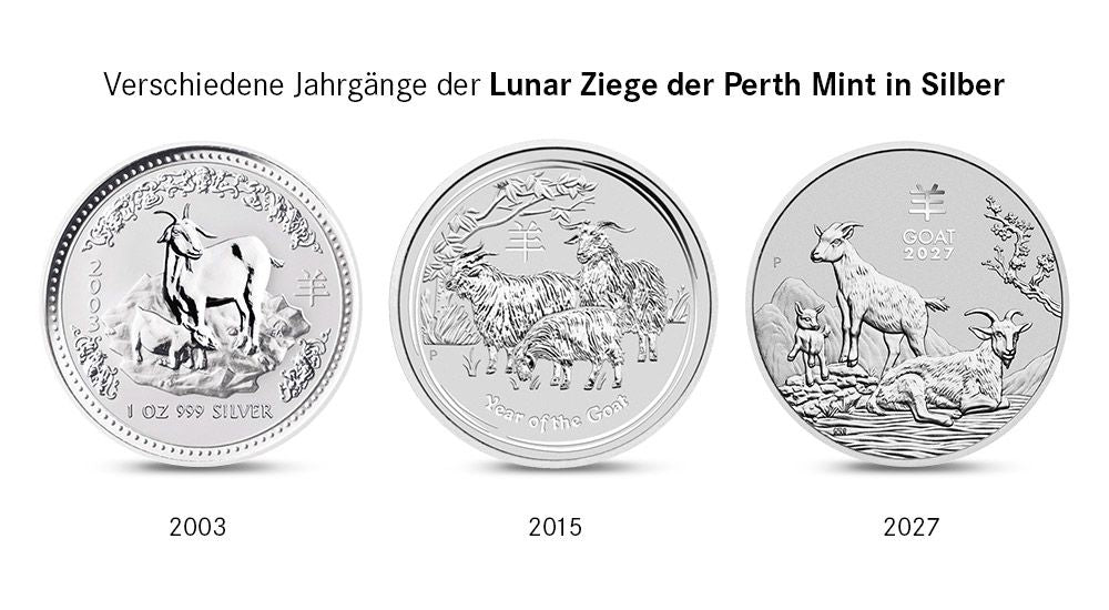 1/2 Unze Silber Lunar III Ziege 2027