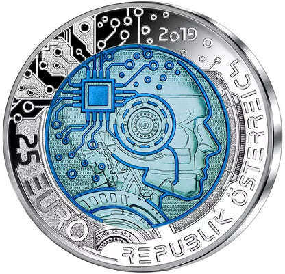 9,0 Gramm Silber Niob "Künstliche Intelligenz" 2019