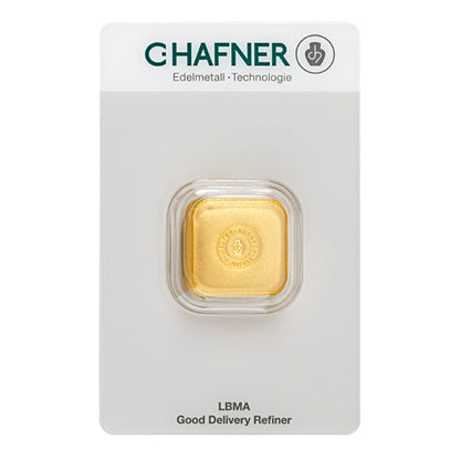 50g Gold Gussbarren C. Hafner