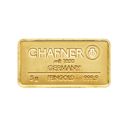 5g Gold Prägebarren C. Hafner