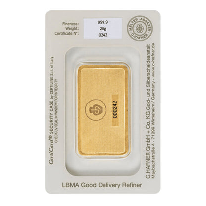 20g Gold Prägebarren C. Hafner