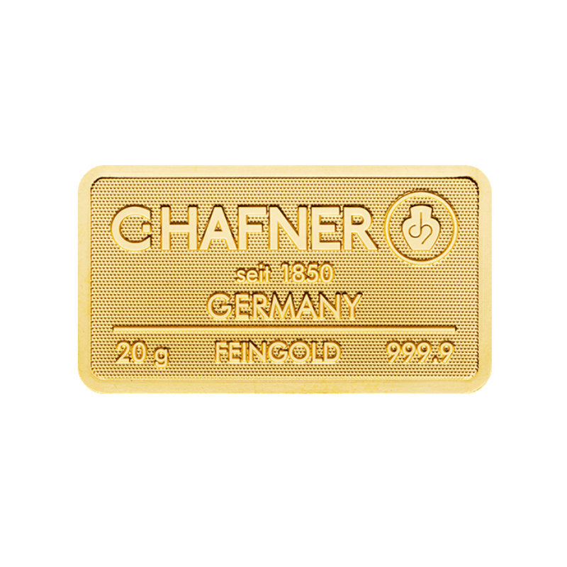 20g Gold Prägebarren C. Hafner