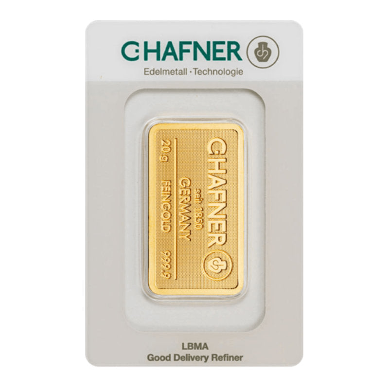 20g Gold Prägebarren C. Hafner