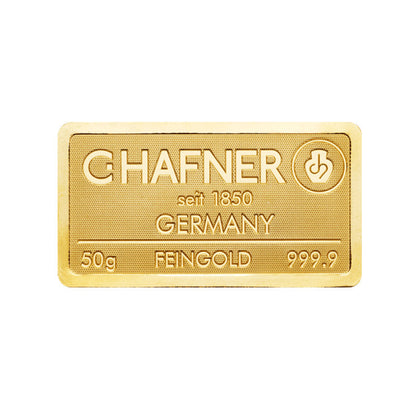 Goldbarren C. Hafner - 50 Gramm - Prägebarren
