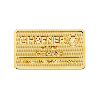 1 Unze Gold Prägebarren C. Hafner