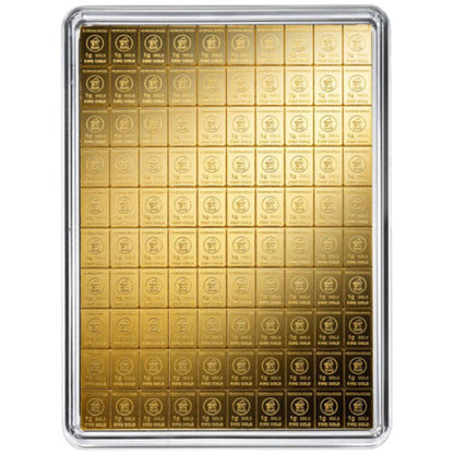 100x1g Gold Tafelbarren Heimerle+Meule