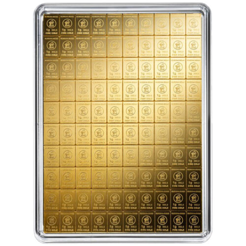 100x1g Gold Tafelbarren Heimerle+Meule