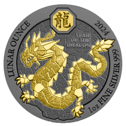 Sammlermünze Jahr des Drachen Gold - 1 Unze - 2024