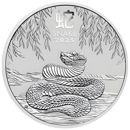 Silbermünzen Lunar Serie III - Schlange 2025 - 1 Unze - differenzbesteuert
