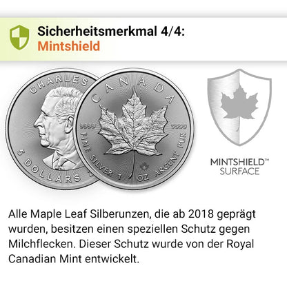 1 Unze Silber Maple Leaf 2026 Silbermünze Royal Canadian Mint 1 Unze | Glänzend Vorsorgen